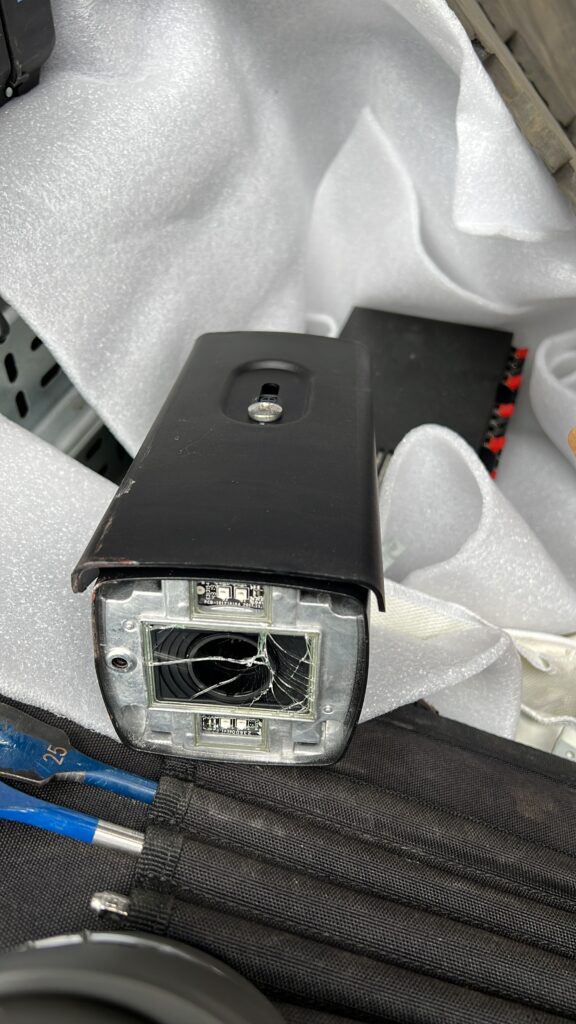 Damaged CCTV Camera